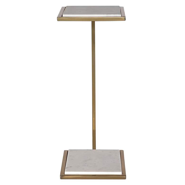 Image 3 Uttermost Elevate 10" Wide Brushed Brass Drink Table more views