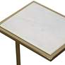 4_Uttermost Elevate 10" Wide Brushed Brass Drink Table more views