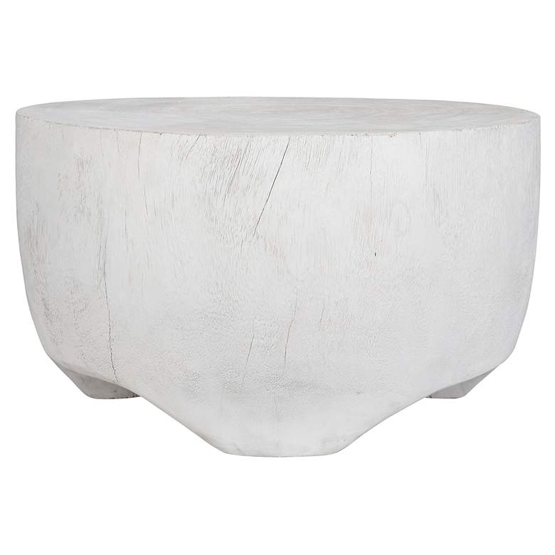 Image 2 Uttermost Elevate 23.5" x 13.5" White Wood Coffee Table