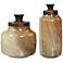Uttermost Elia Tan and Brown Containers Set of 2