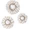 Uttermost Elin 3-Piece Gold Sunburst Mirrored Wall Art Set