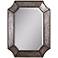 Uttermost Elliot 32" x 24" Curved Corner Antique Aluminum Mirror