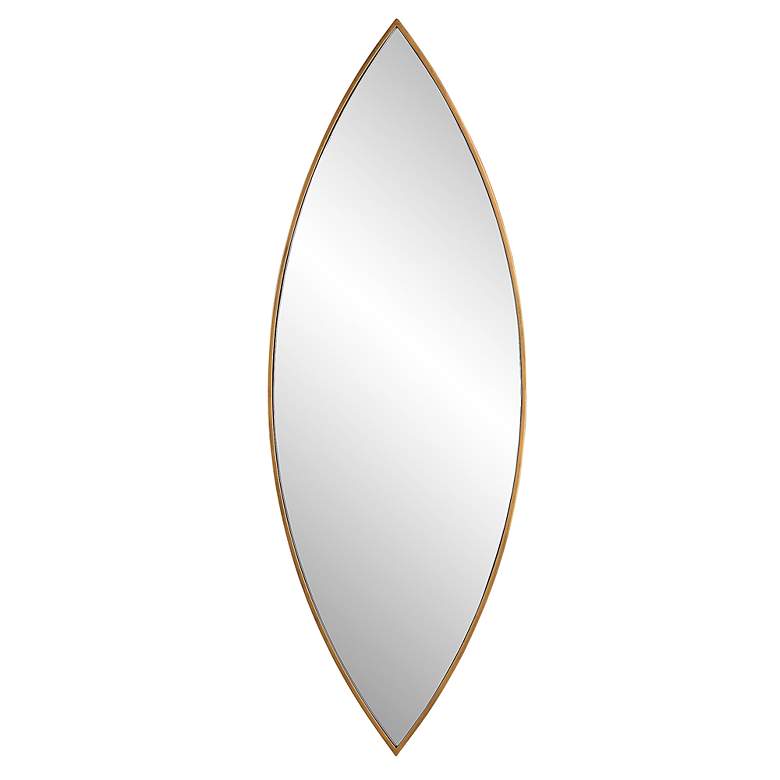 Image 3 Uttermost Ellipse Golden Bronze 14" x 39 3/4" Wall Mirror