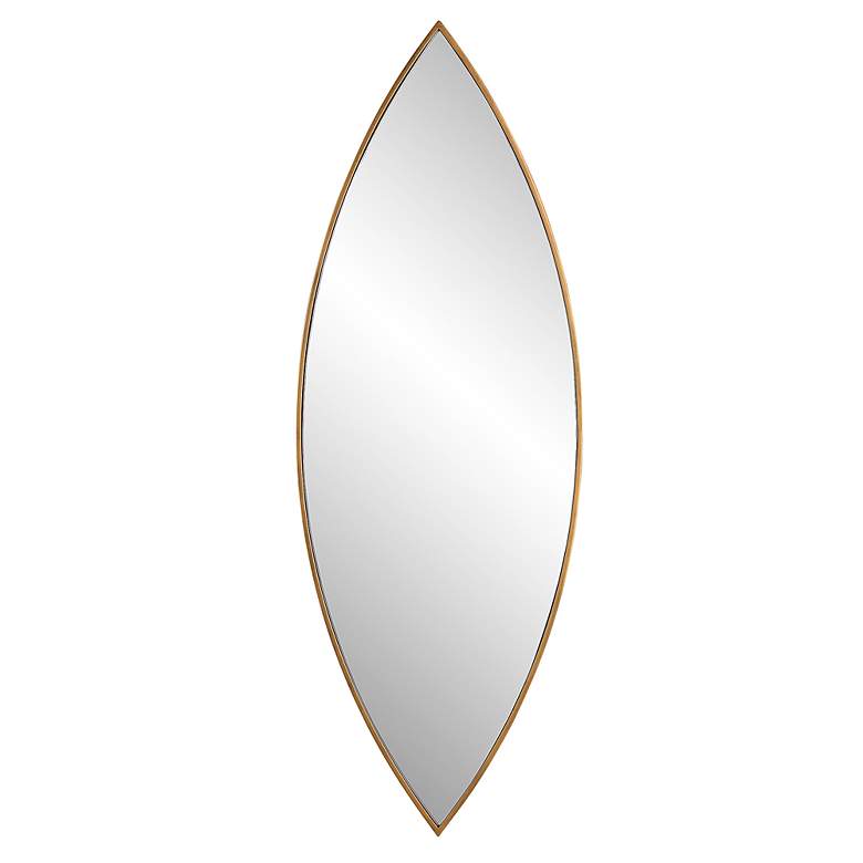 Image 1 Uttermost Ellipse Golden Bronze 14 inch x 39 3/4 inch Wall Mirror