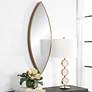 4_Uttermost Ellipse Golden Bronze 14" x 39 3/4" Wall Mirror more views