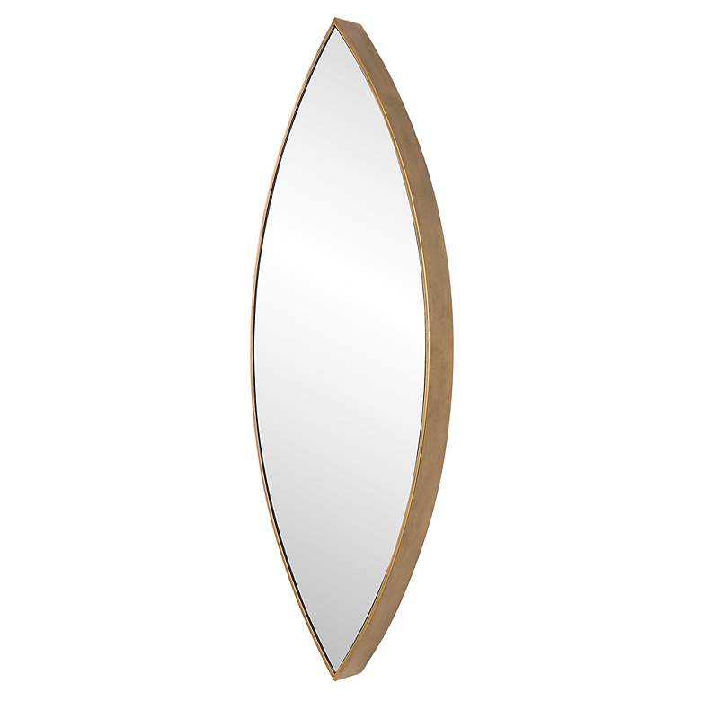 Image 5 Uttermost Ellipse Golden Bronze 14" x 39 3/4" Wall Mirror more views