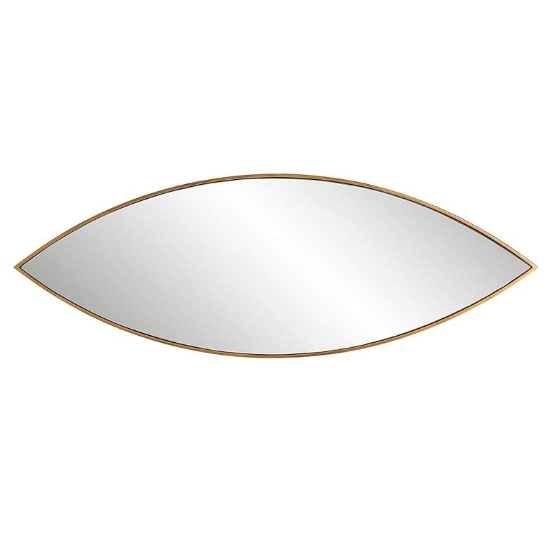 Image 6 Uttermost Ellipse Golden Bronze 14" x 39 3/4" Wall Mirror more views
