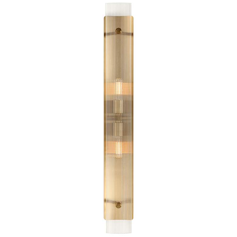 Image 1 Uttermost Elmhurst 38" Brass 2-Light Wall Sconce