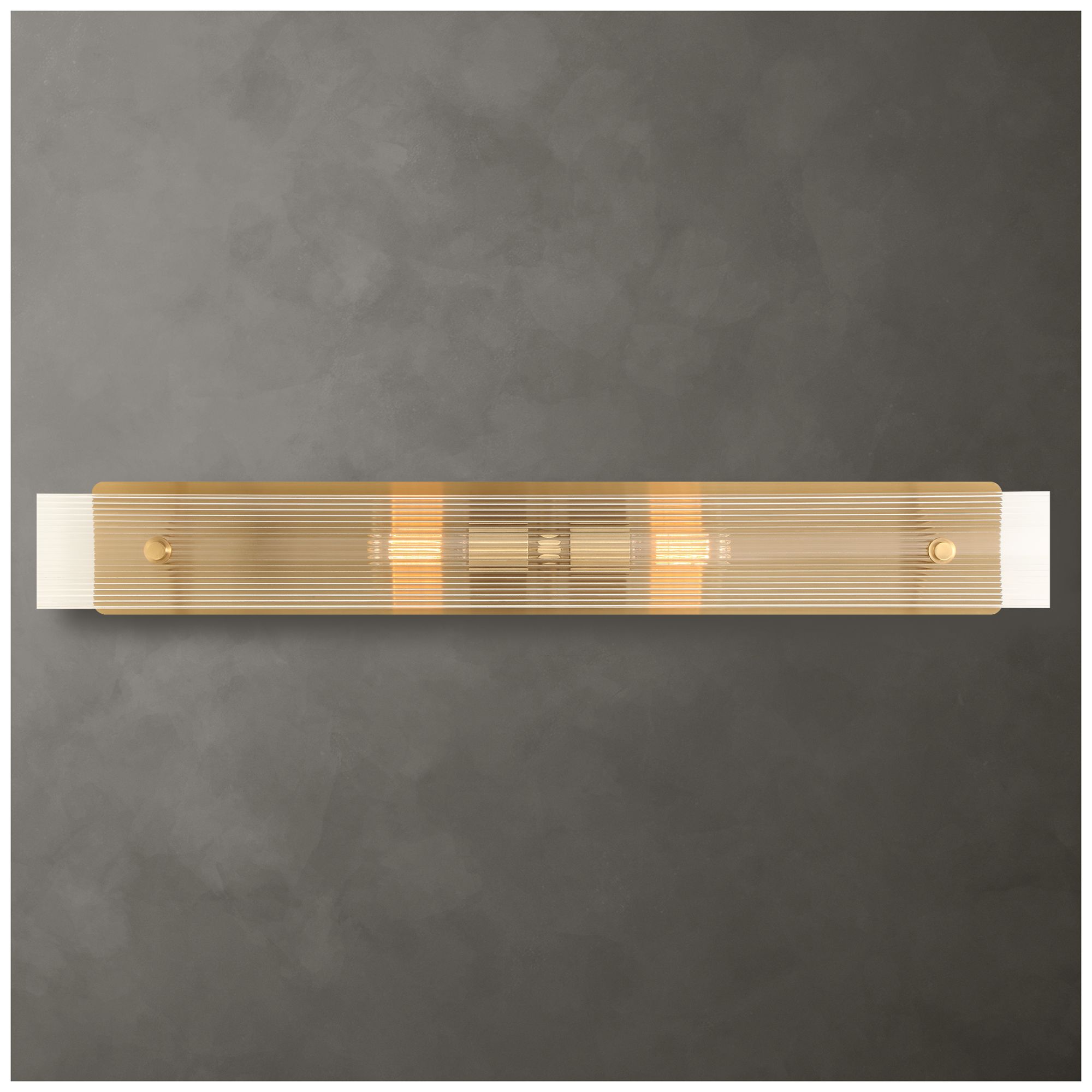 Image 3 Uttermost Elmhurst 38" Brass 2-Light Wall Sconce more views