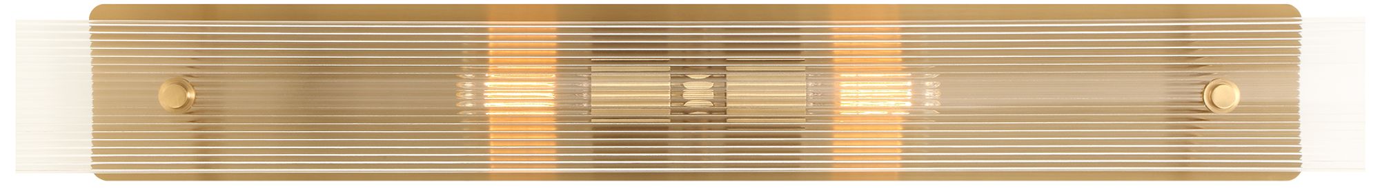 Image 5 Uttermost Elmhurst 38" Brass 2-Light Wall Sconce more views