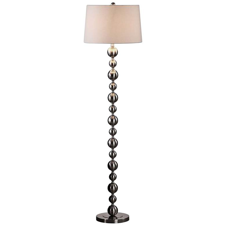 Image 1 Uttermost Eloisa 64 inch High Steel Spheres Floor Lamp