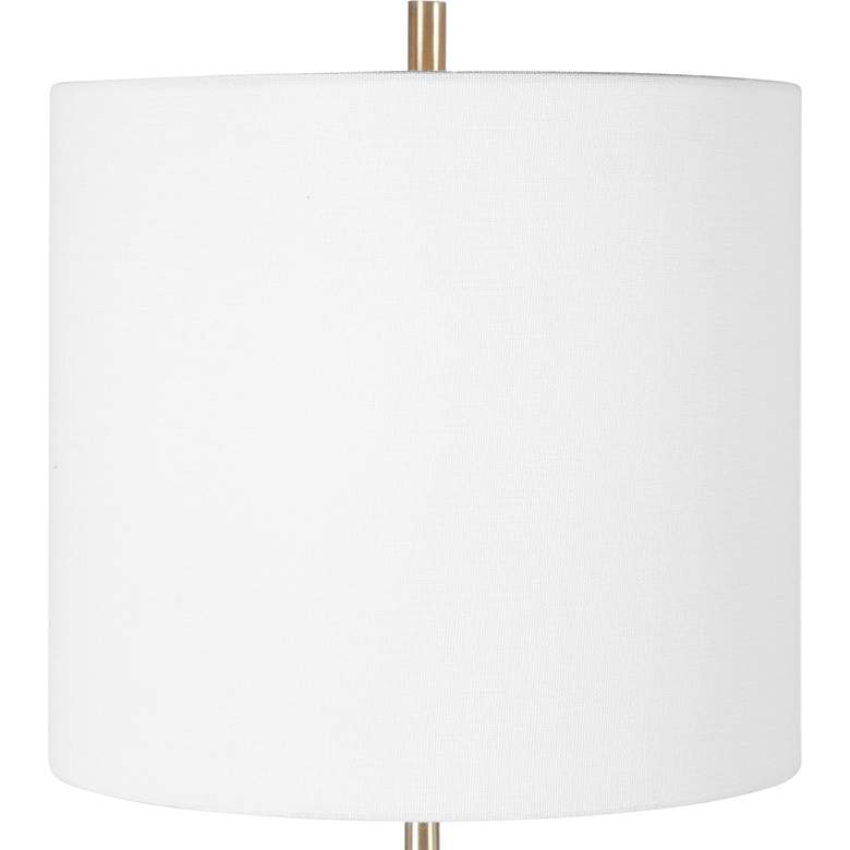 Image 3 Uttermost Eloise 20" High Modern White Marble Accent Table Lamp more views