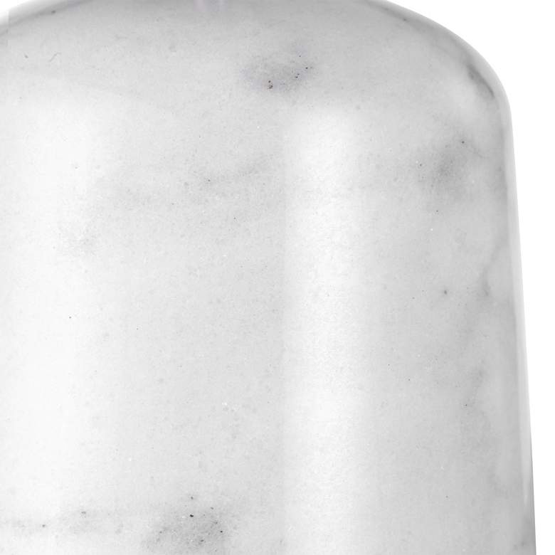 Image 4 Uttermost Eloise 20" High Modern White Marble Accent Table Lamp more views