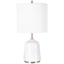 Image2 of Uttermost Eloise White and Gray Marble Accent Table Lamp