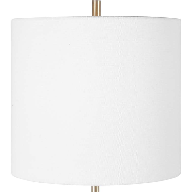 Image 3 Uttermost Eloise White and Gray Marble Accent Table Lamp more views
