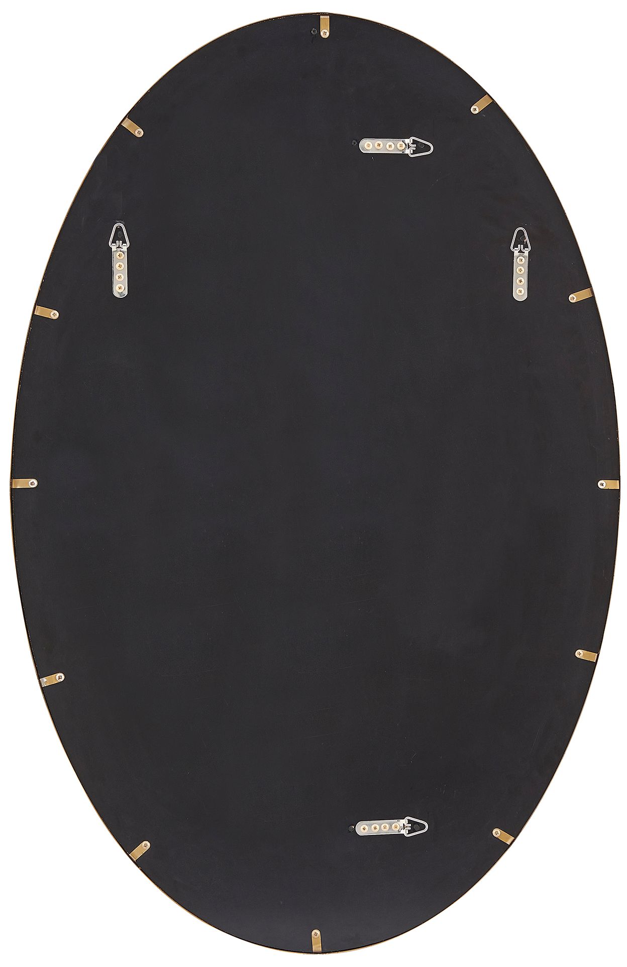 Image 6 Uttermost Elstree 27" x 42" Gold SS Oval Mirror more views