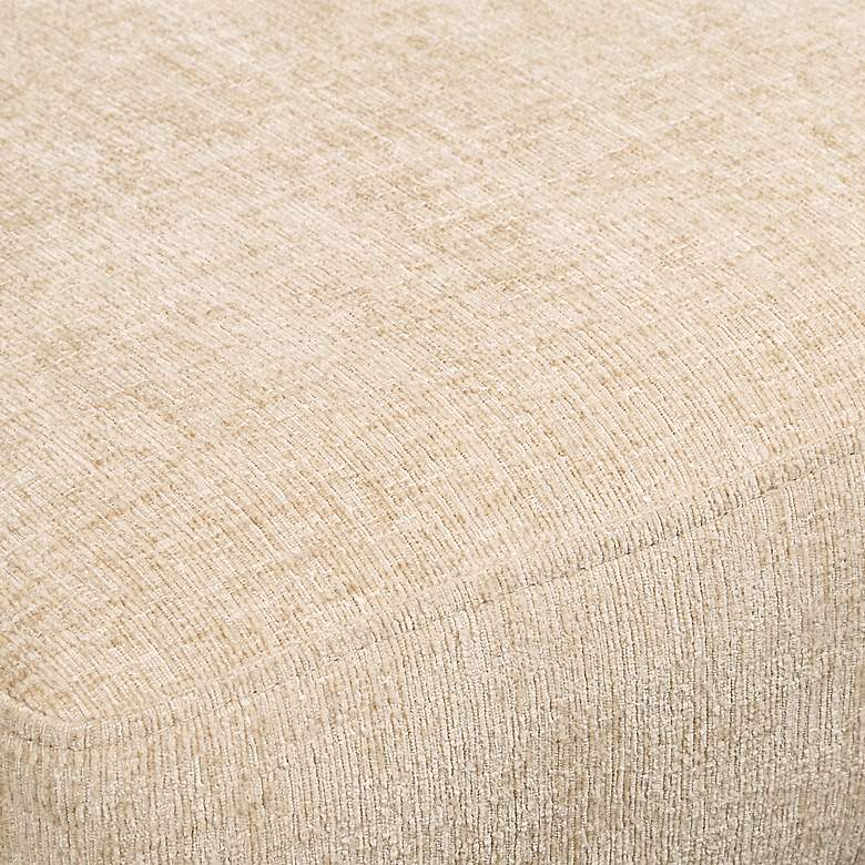 Image 7 Uttermost Elysian Sand Fabric and Natural Oak Wood Counter Stool more views