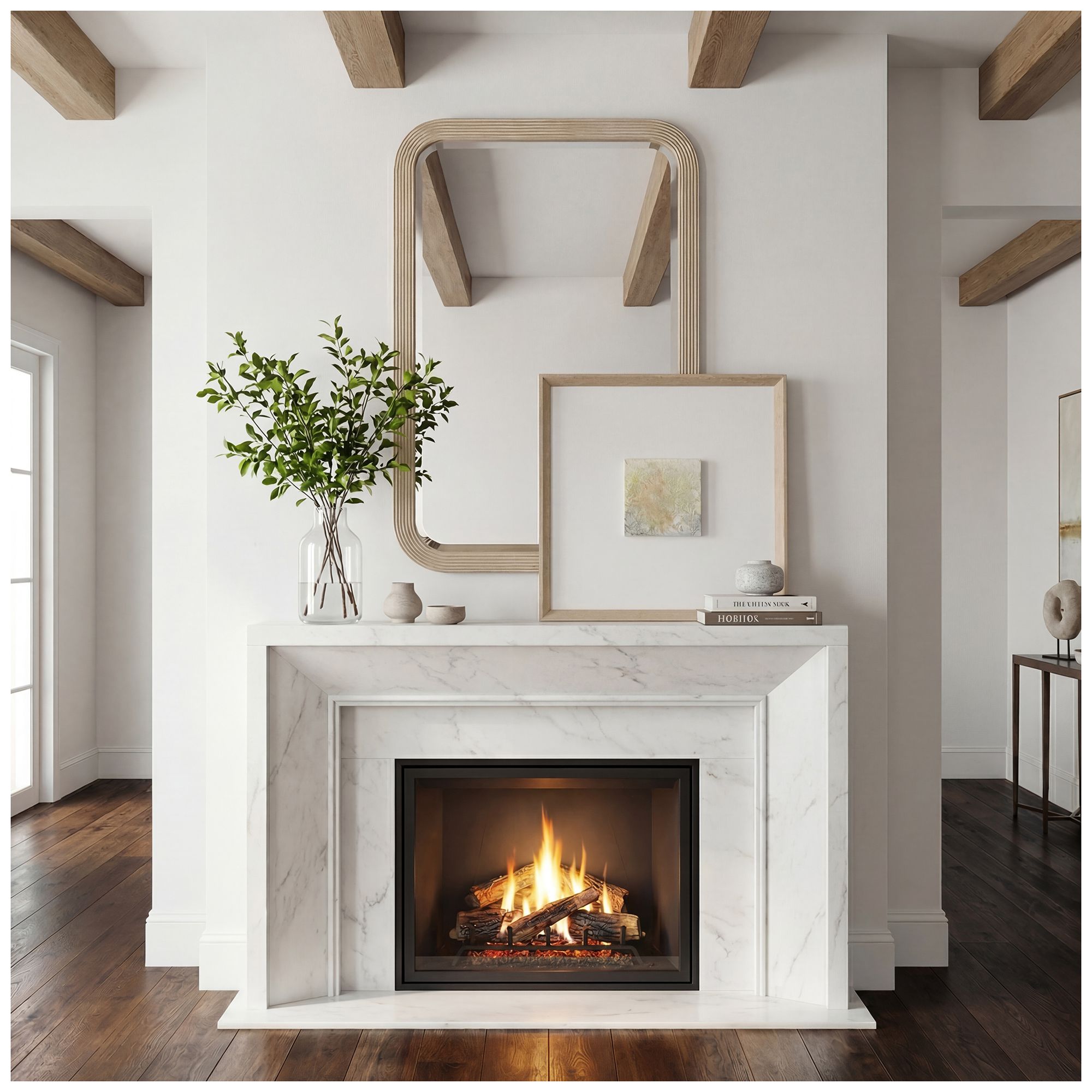 Image 2 Uttermost Emari 30" x 46" Warm Gray Wood Framed Mirror more views