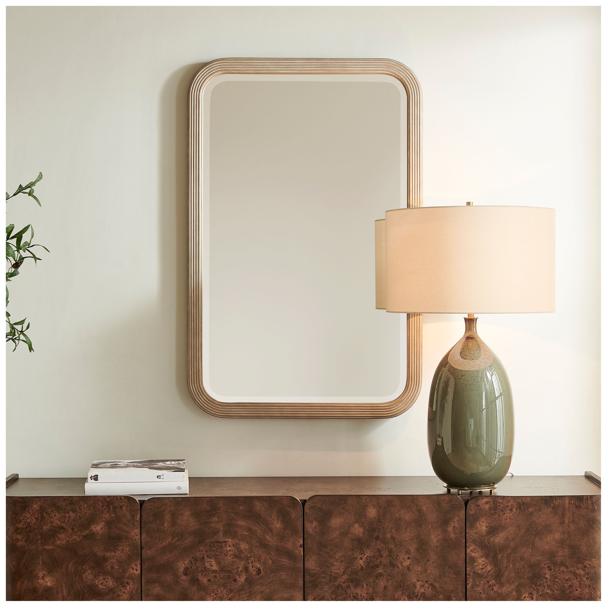 Image 4 Uttermost Emari 30" x 46" Warm Gray Wood Framed Mirror more views
