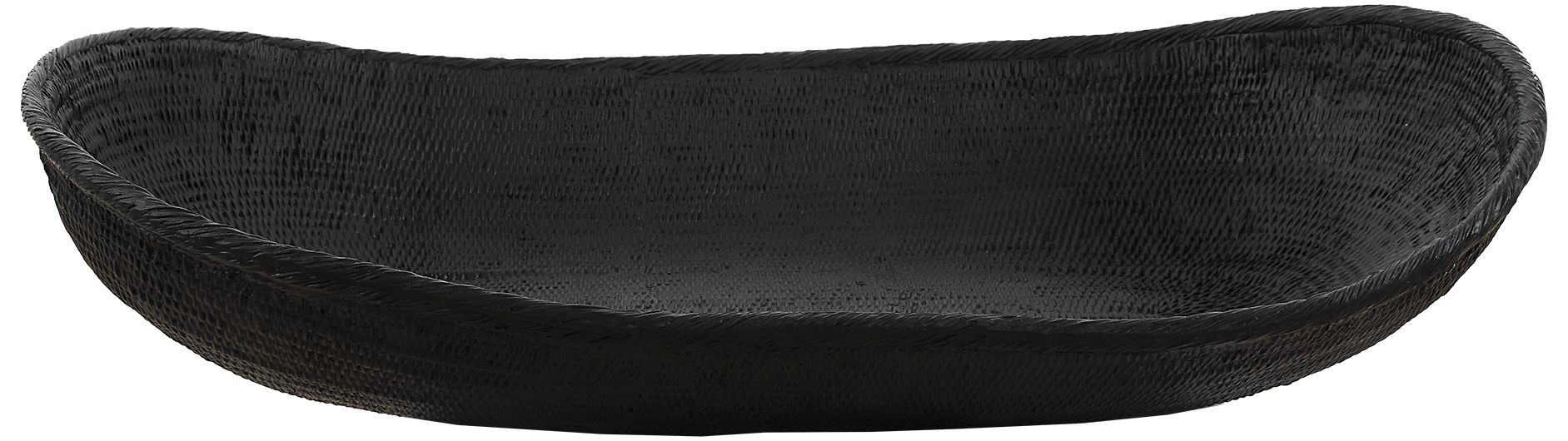 Image 2 Uttermost Ember Weave 23" Wide Black Outdoor Bowl