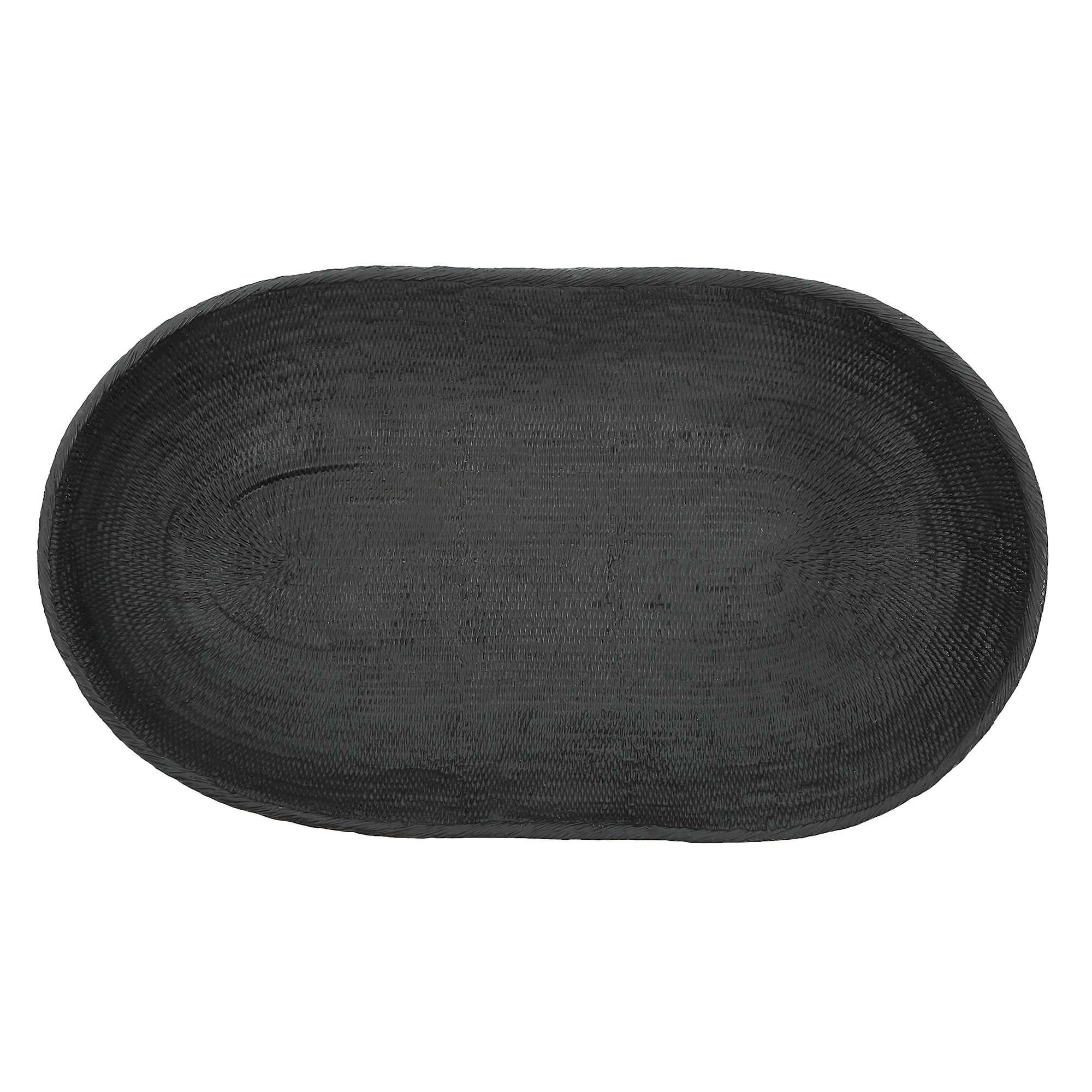 Image 7 Uttermost Ember Weave 23" Wide Black Outdoor Bowl more views
