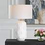 1_Uttermost Emerie 26 1/4" High Modern Matte White Ceramic Table Lamp