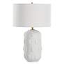4_Uttermost Emerie 26 1/4" High Modern Matte White Ceramic Table Lamp more views