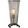 Uttermost Emidio Dark Rust Bronze Tapered Hurricane Table Lamp