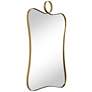 5_Uttermost Emily 24" x 36" Polished Brass Wall Mirror more views