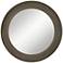 Uttermost Empire Matte Metallic Silver 34" Round Wall Mirror