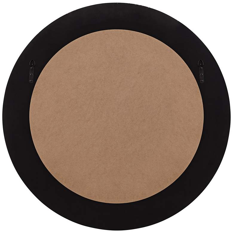 Image 7 Uttermost Empire Matte Metallic Silver 34" Round Wall Mirror more views
