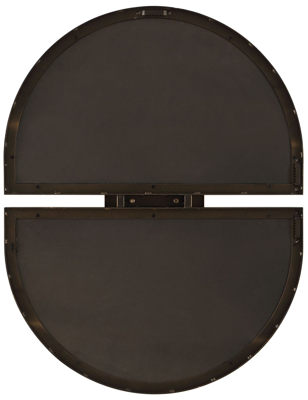 Image 6 Uttermost Encase 23 1/2" x 30 1/2" White and Gold Oval Mirror more views