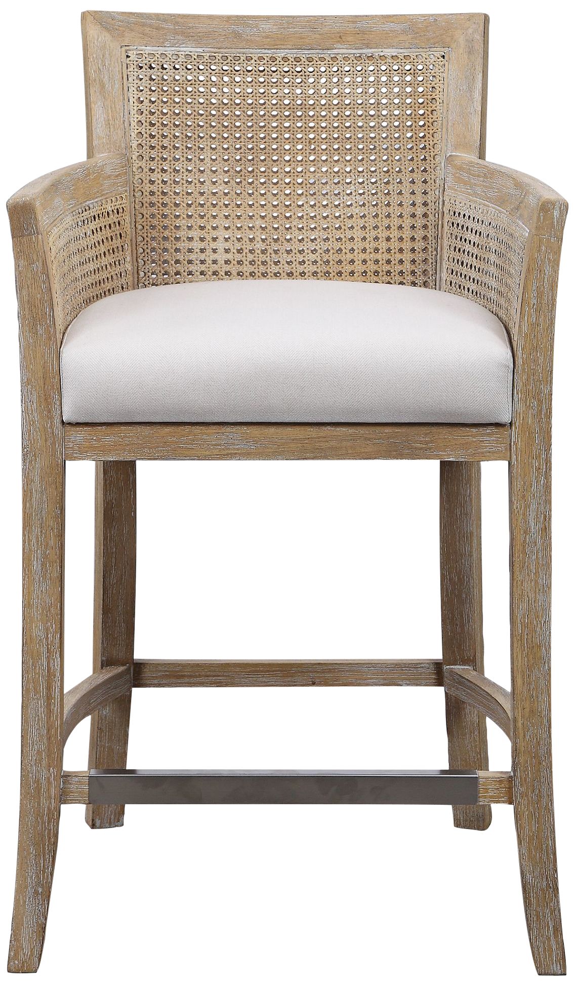 Natural rattan best sale counter stool