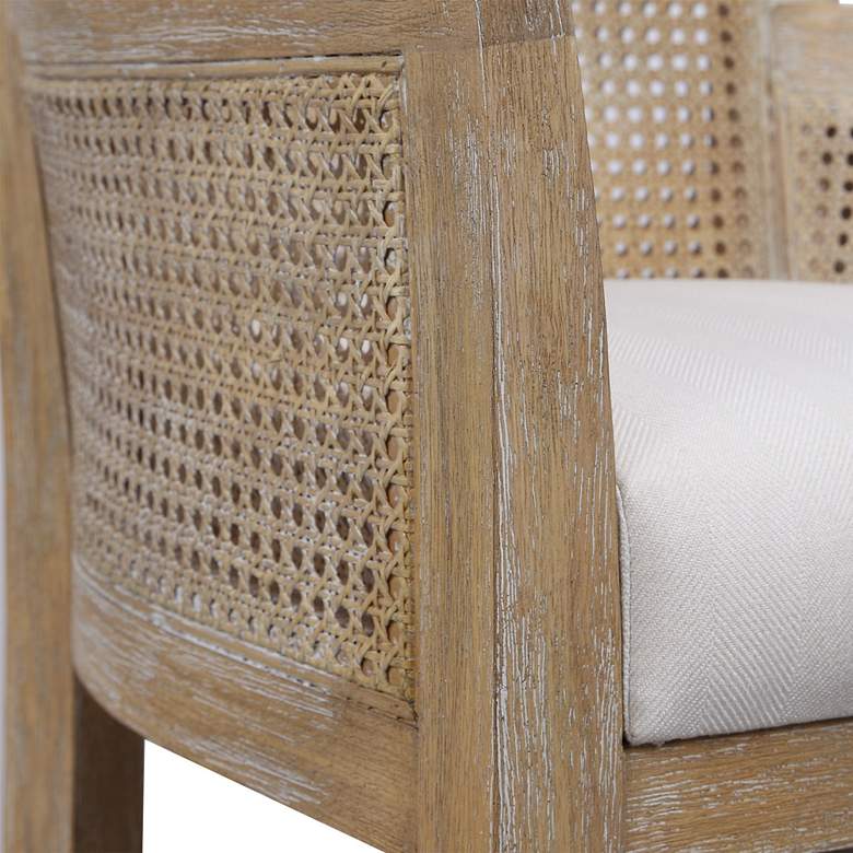 Image 6 Uttermost Encore 26" Natural Wood and Rattan Counter Stool more views