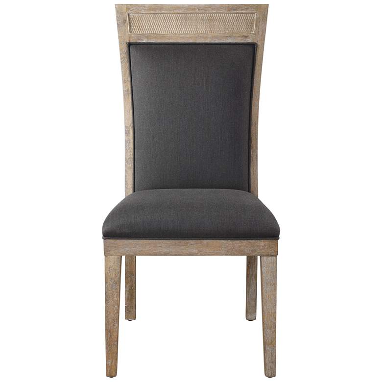 Image 2 Uttermost Encore Dark Gray Armless Dining Room Chair
