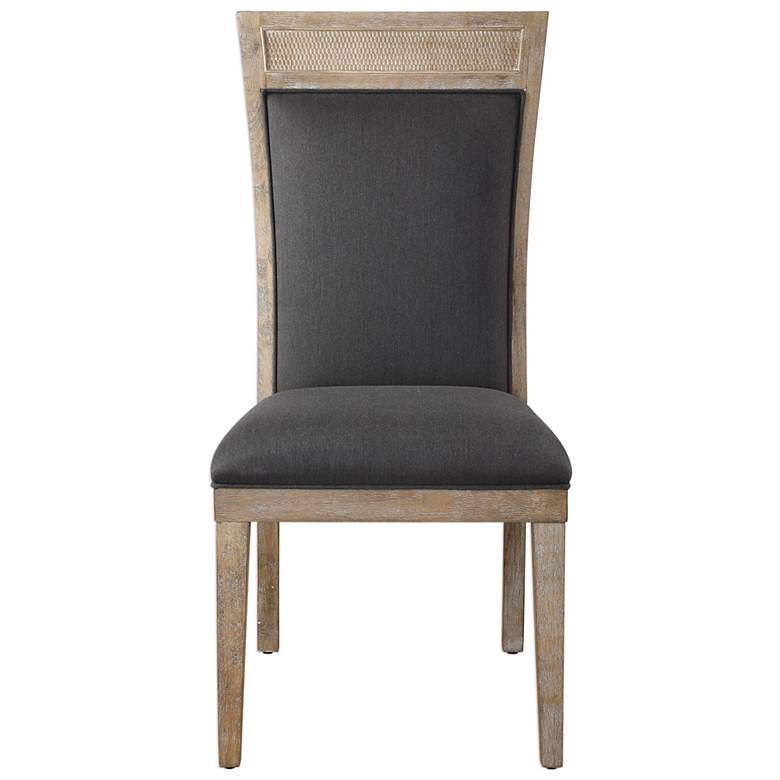 Image 2 Uttermost Encore Dark Gray Armless Dining Room Chair