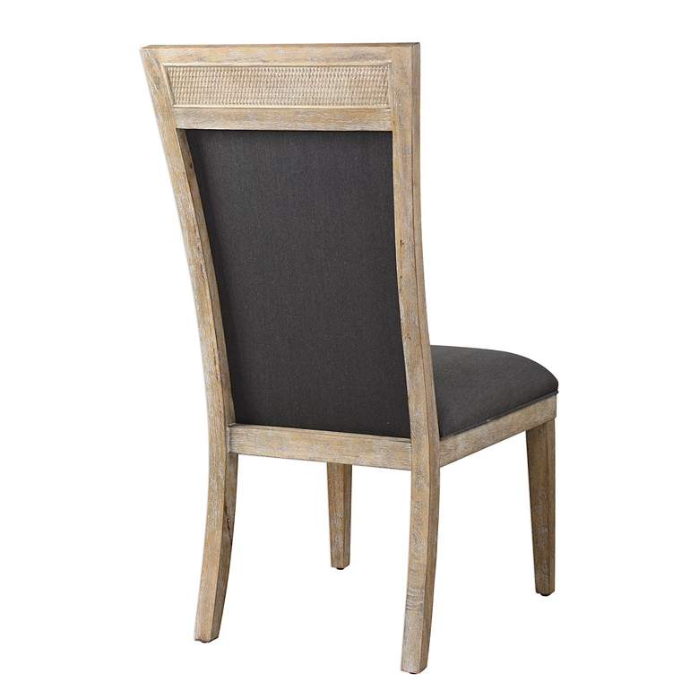 Image 4 Uttermost Encore Dark Gray Armless Dining Room Chair more views