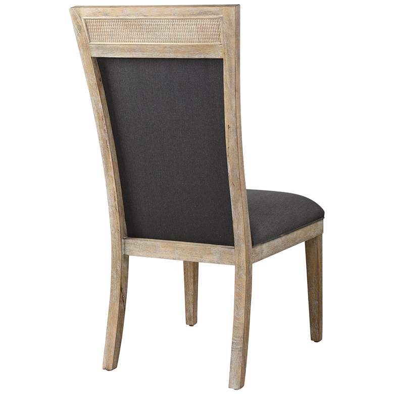 Image 5 Uttermost Encore Dark Gray Armless Dining Room Chair more views