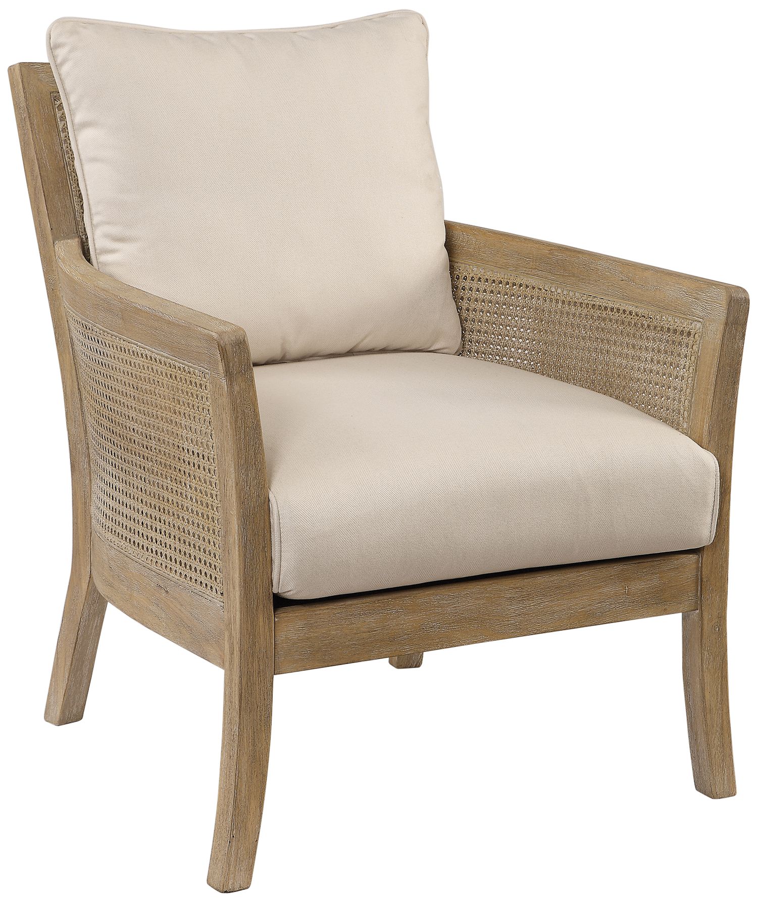 wicker back armchair