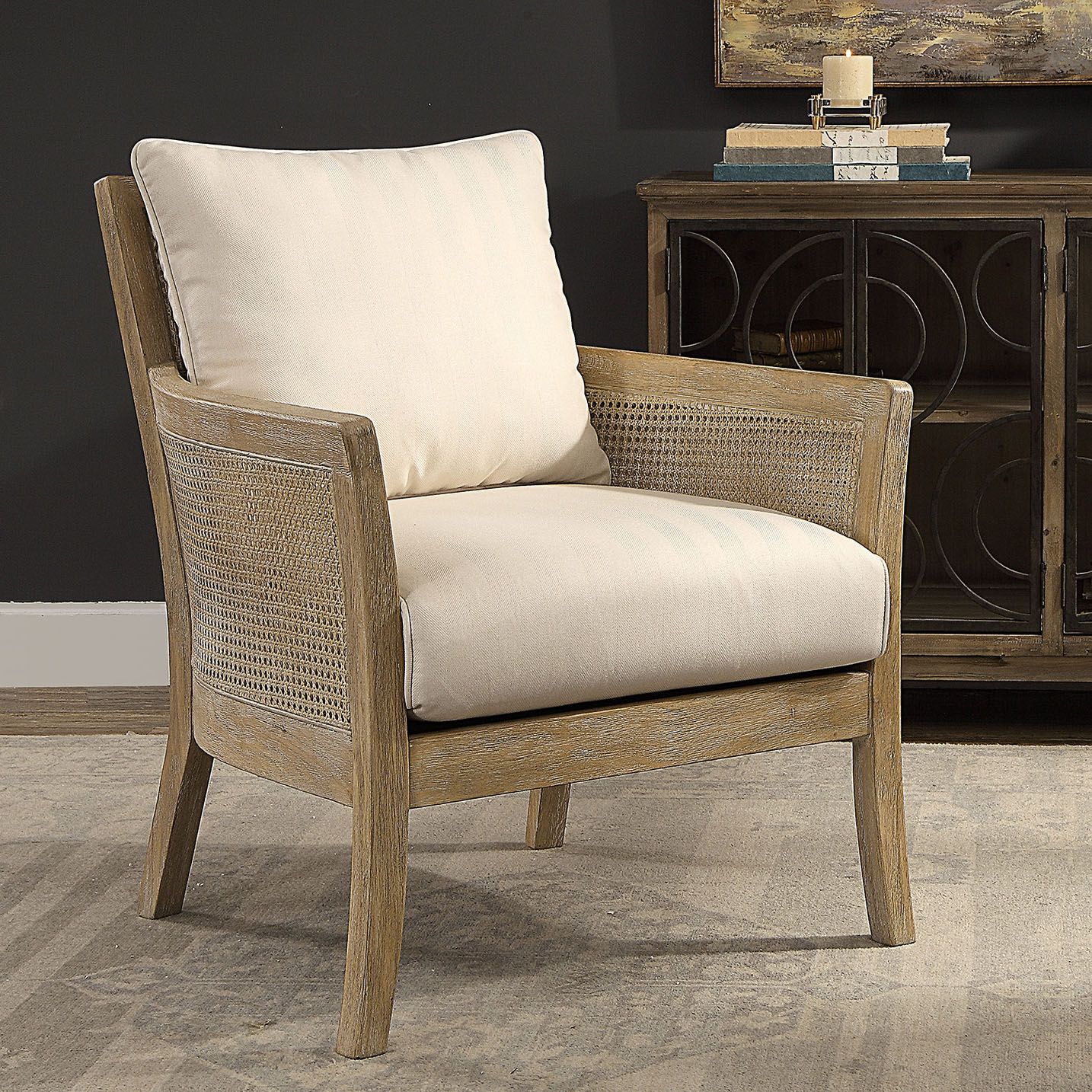 Uttermost Encore Natural Rattan Armchair