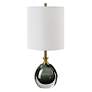 4_Uttermost Enigma 20" High Modern Teal Blue Art Glass Table Lamp more views