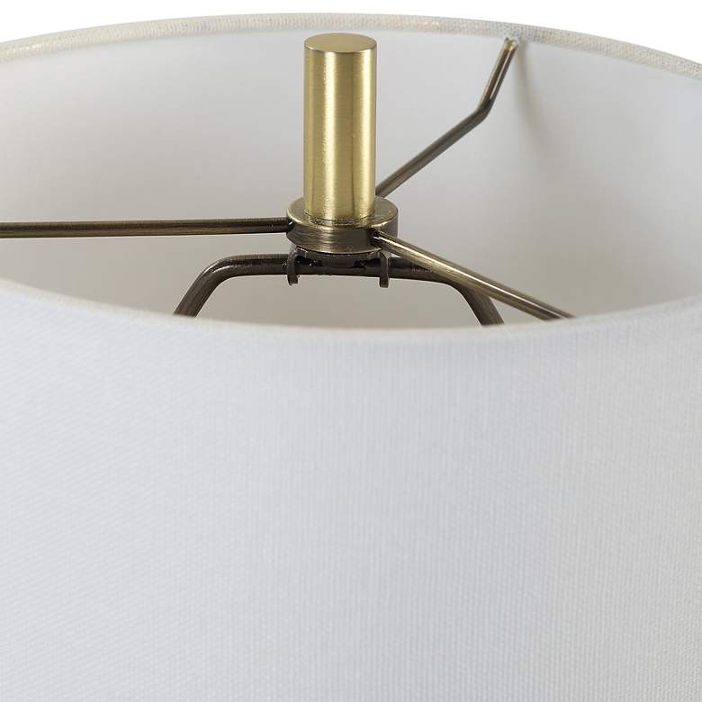 Image 6 Uttermost Enigma 20" High Modern Teal Blue Art Glass Table Lamp more views