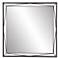 Uttermost Entangled Black and Wood 36" Square Wall Mirror