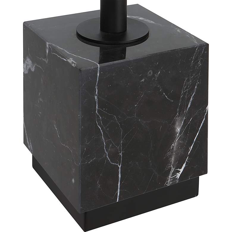 Image 7 Uttermost Escort 37" High Satin Black Metal Buffet Table Lamp more views