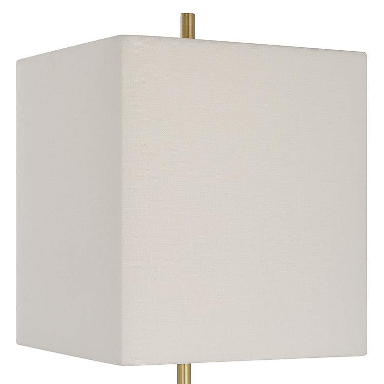 Image 4 Uttermost Escort Plated Brushed Brass Buffet Table Lamp more views