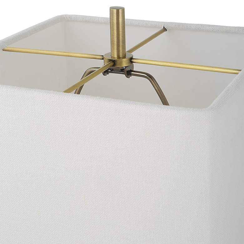 Image 7 Uttermost Escort Plated Brushed Brass Buffet Table Lamp more views