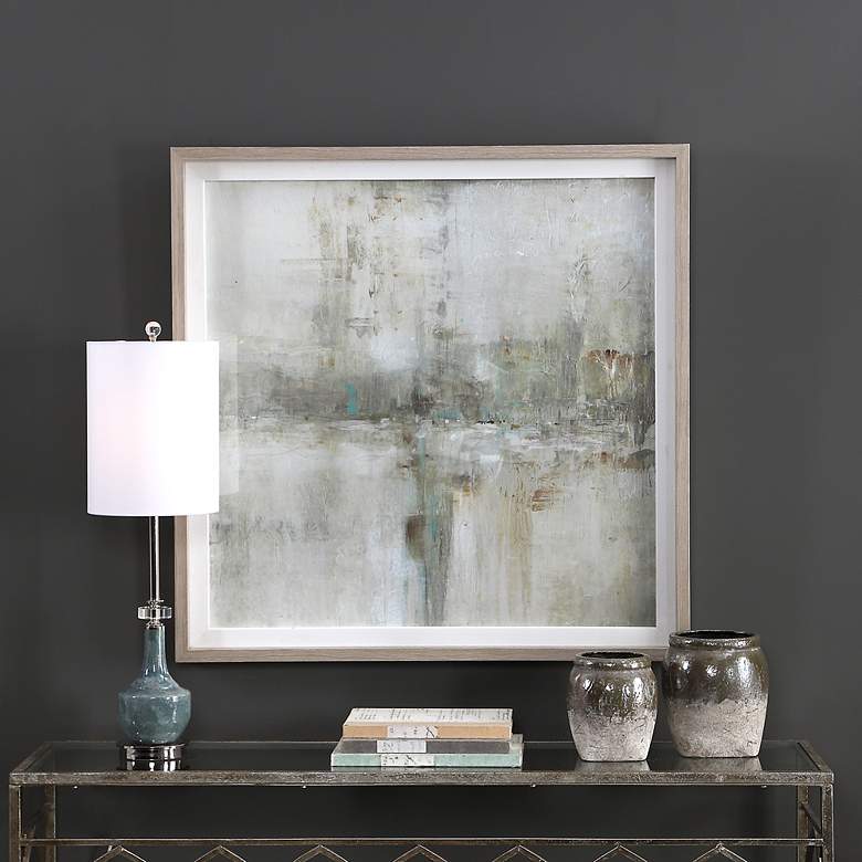 Image 1 Uttermost Essence 40 3/4" Square Printed Framed Wall Art