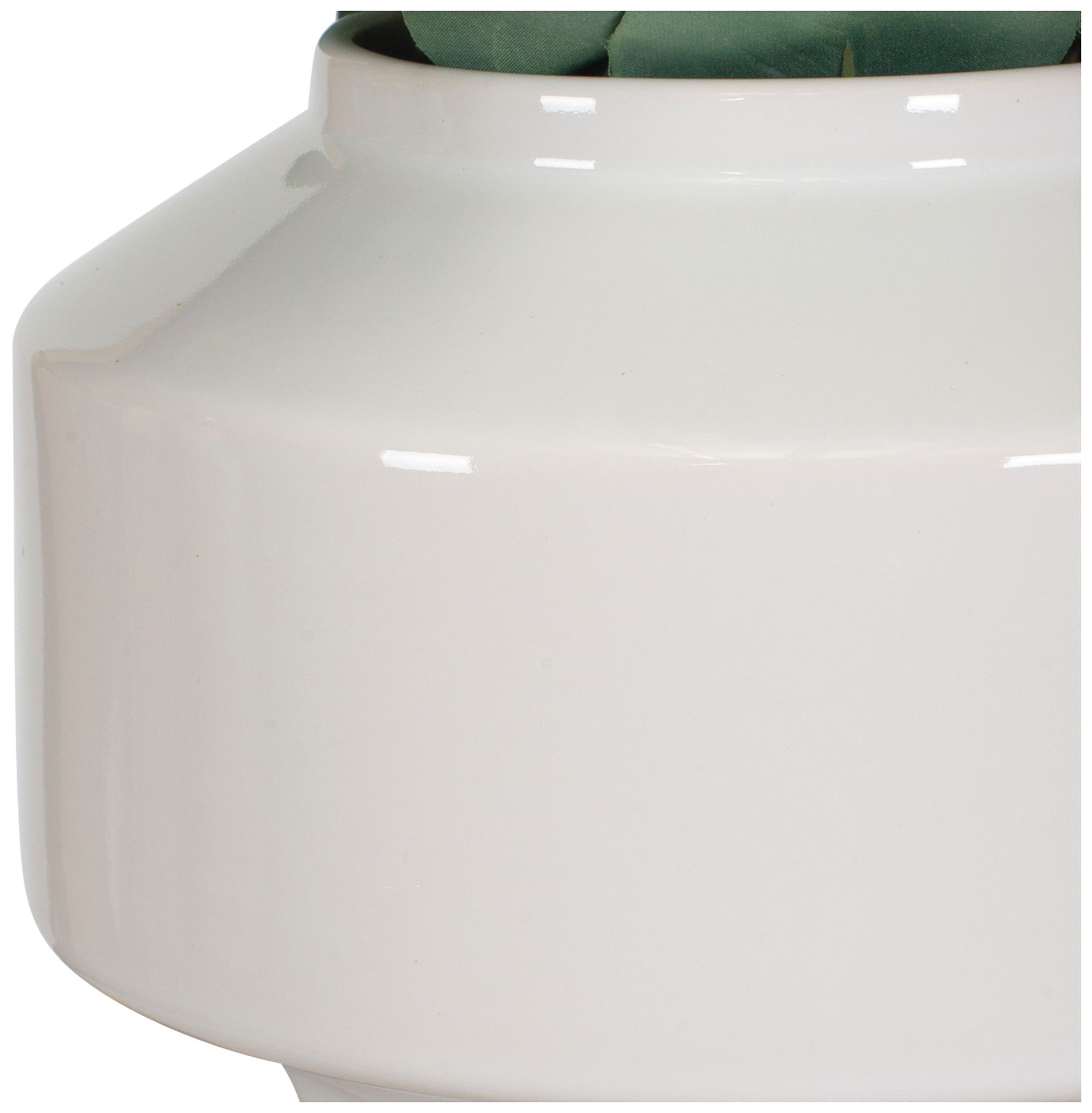 Image 6 Uttermost Essence Eucalyptus 16" High Faux Flower in a White Ceramic Pot more views