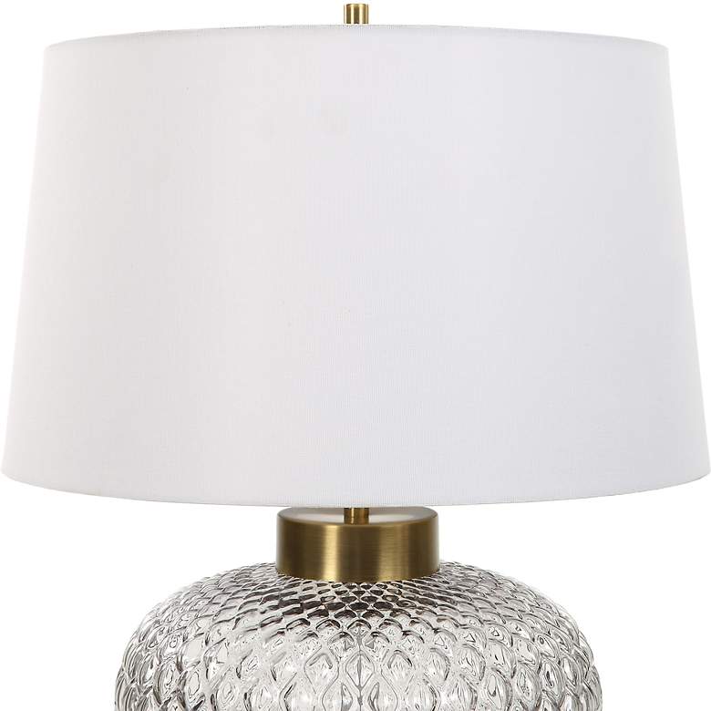 Image 5 Uttermost Estelle Light Smoke-Gray Glass Table Lamp more views