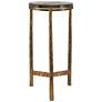 4_Uttermost Eternity 11 1/2" Wide Antique Brass Accent Table more views